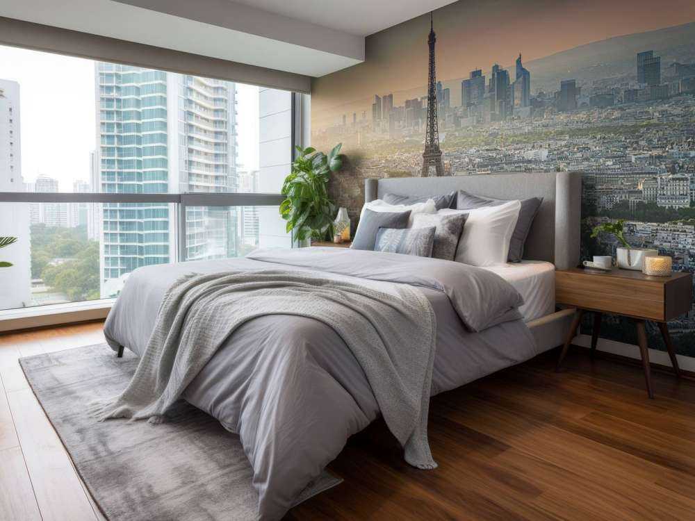 Zachód słońca nad Paryżem