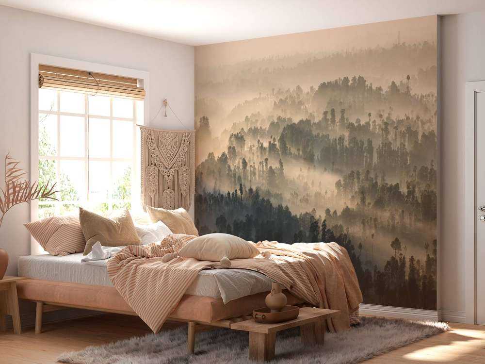 Mgliste góry w Indonezji