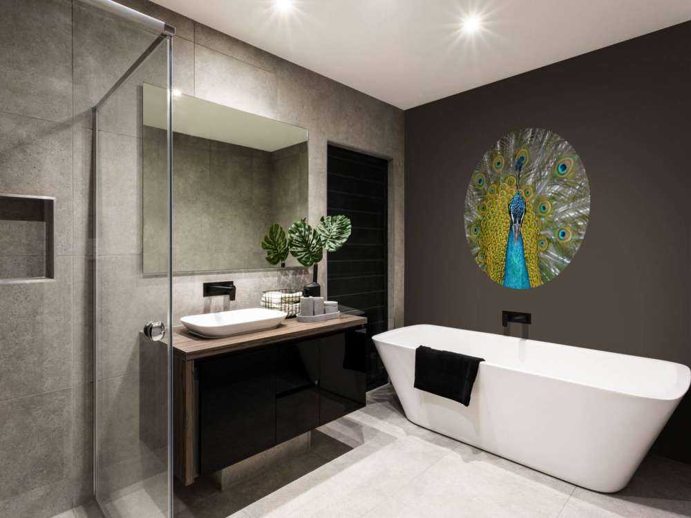 Widok z przodu pawia