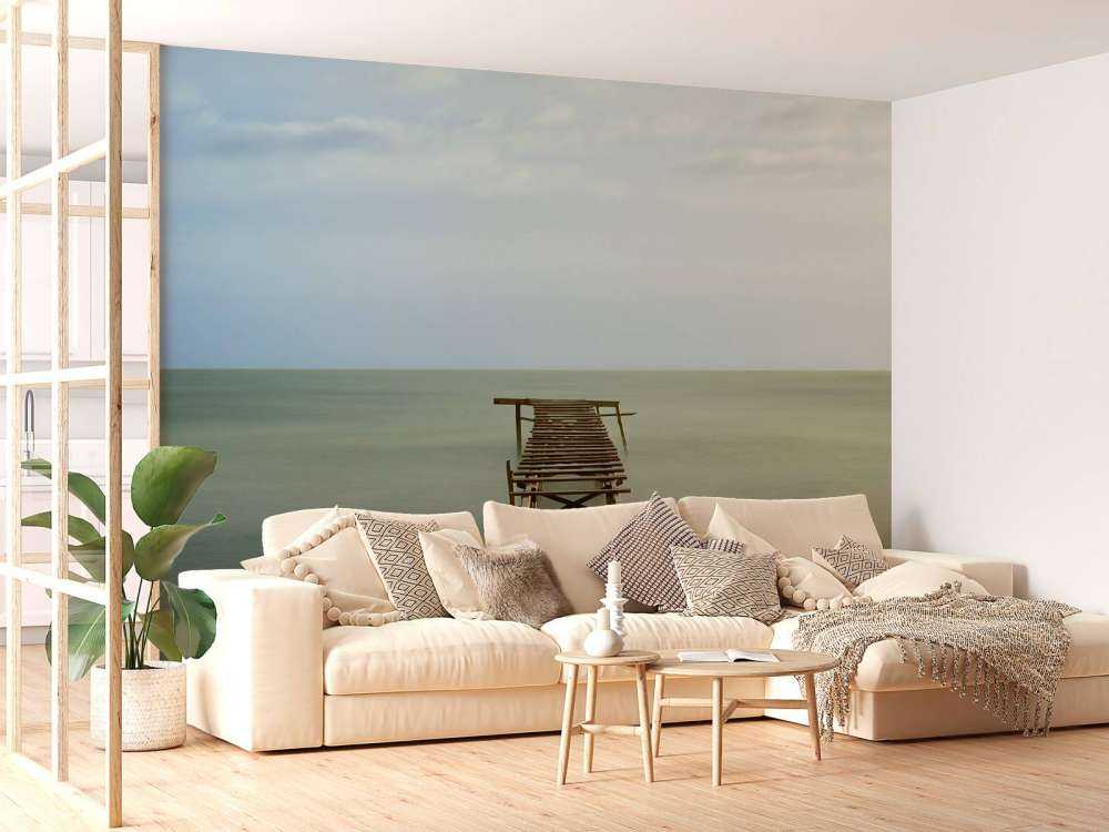 Stare drewniane rusztowanie