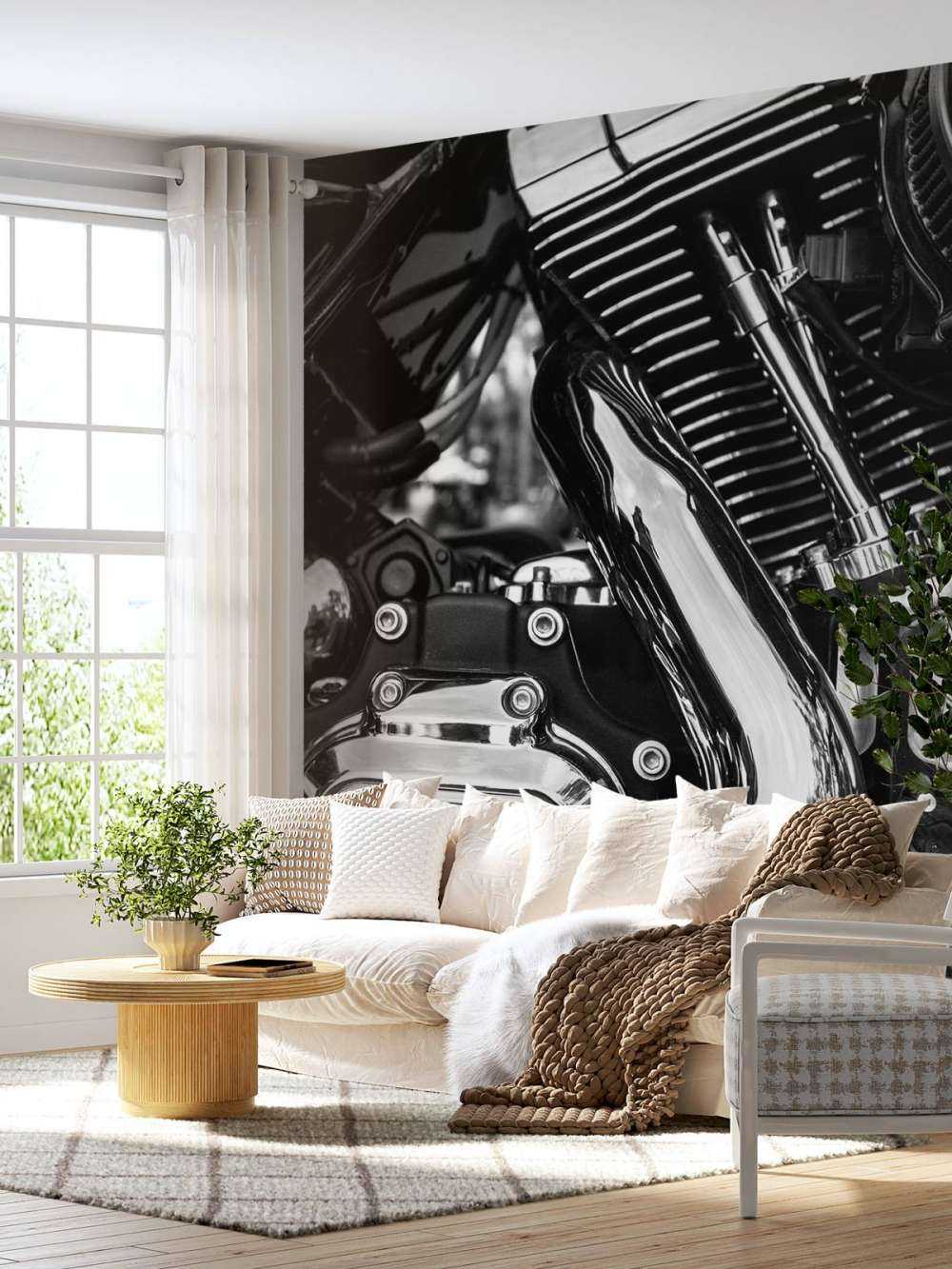 Błyszczący blok silnika