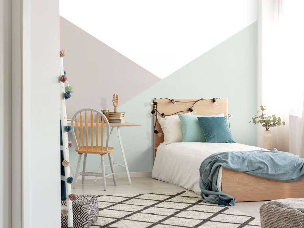 Trójkąt w pastelowych kolorach