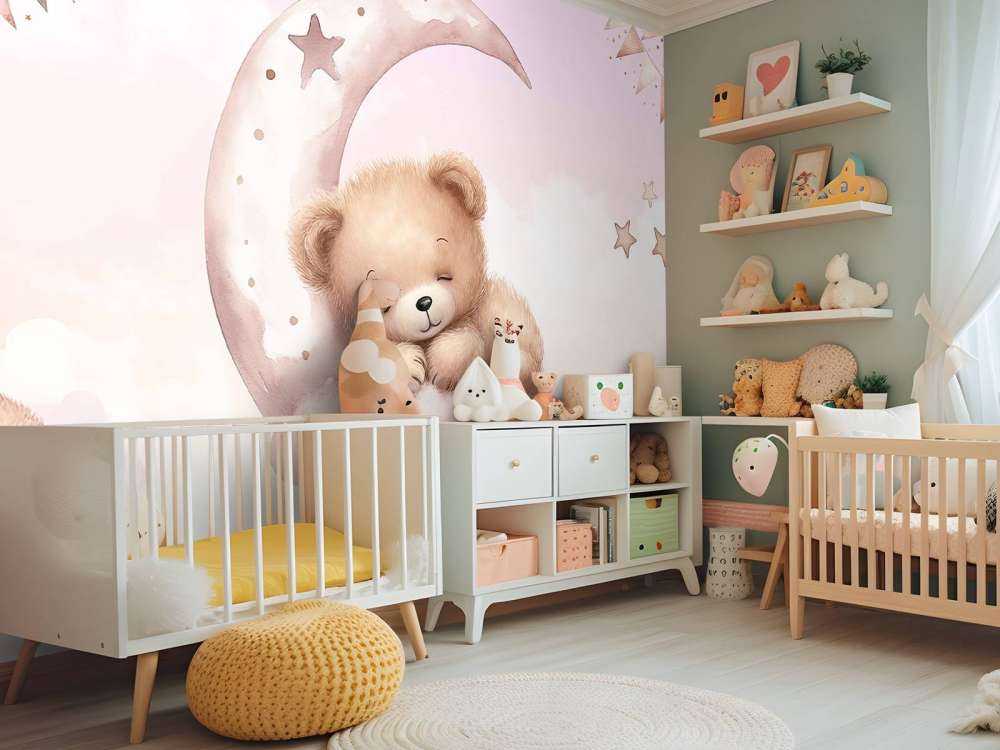 Śpiące misie na księżycu