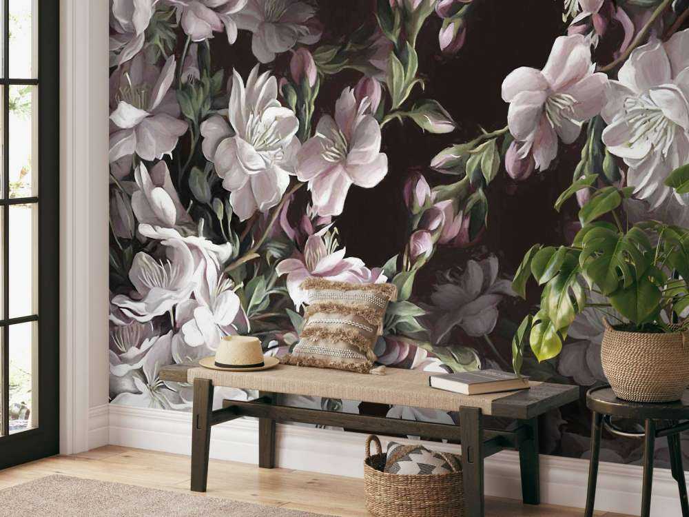 Kwiat jabłoni różowy