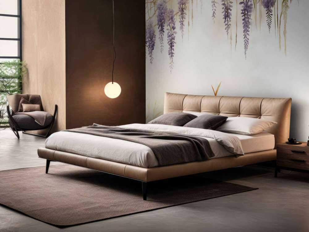 Wisteria i trawy polne niebieskie