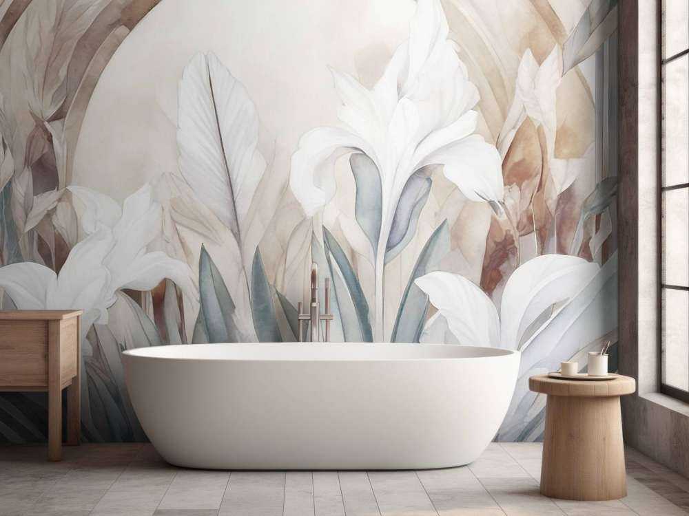 Irysy o wschodzie słońca szare