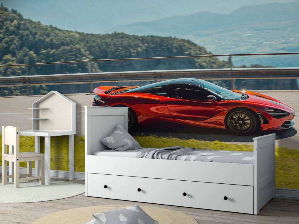 Jadąc przez górski krajobraz