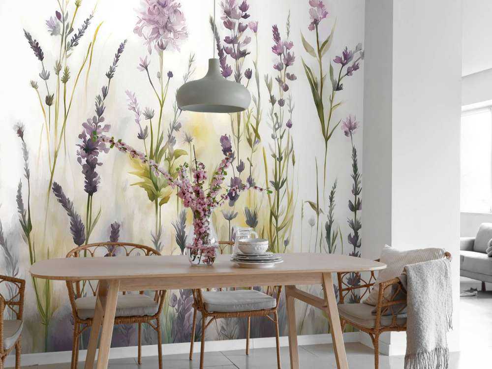 Lawendowa Polana Bezszwowy Ciepły Beż