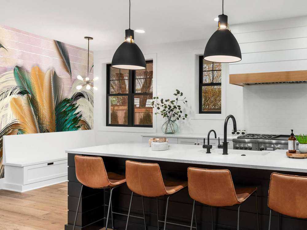 Pióra w kształcie kwiatów