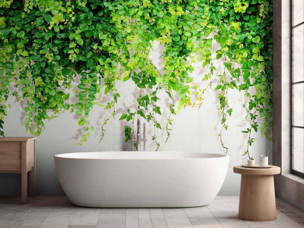 Zielone zwisające gałęzie