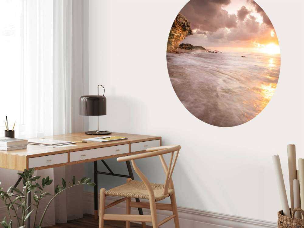 Zachód słońca w skałach