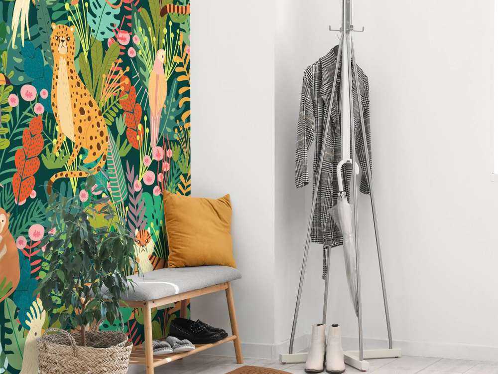 Kolorowe zwierzęta wzór