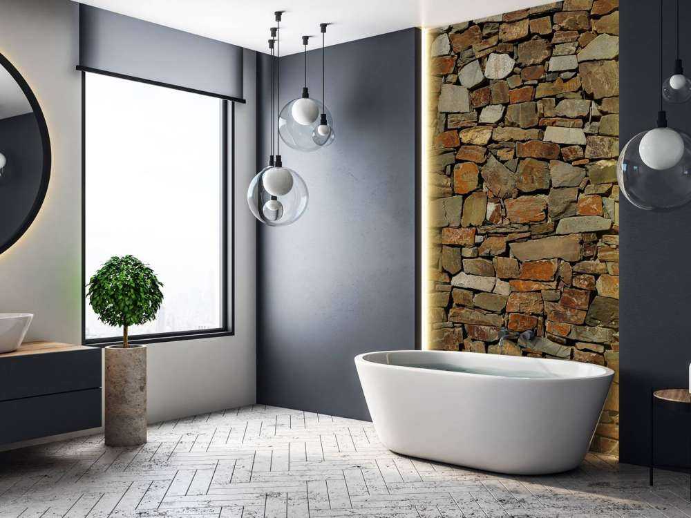 Ściana z nierównymi cegłami