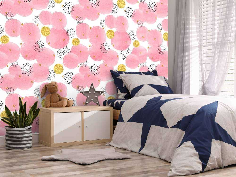 Różowe i złote kółka