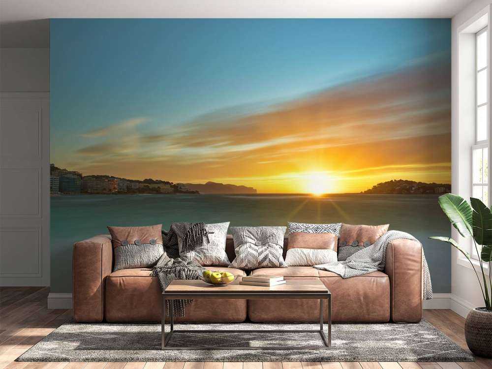 Piękny zachód słońca