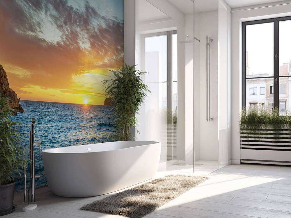 Zachód słońca na wyspie