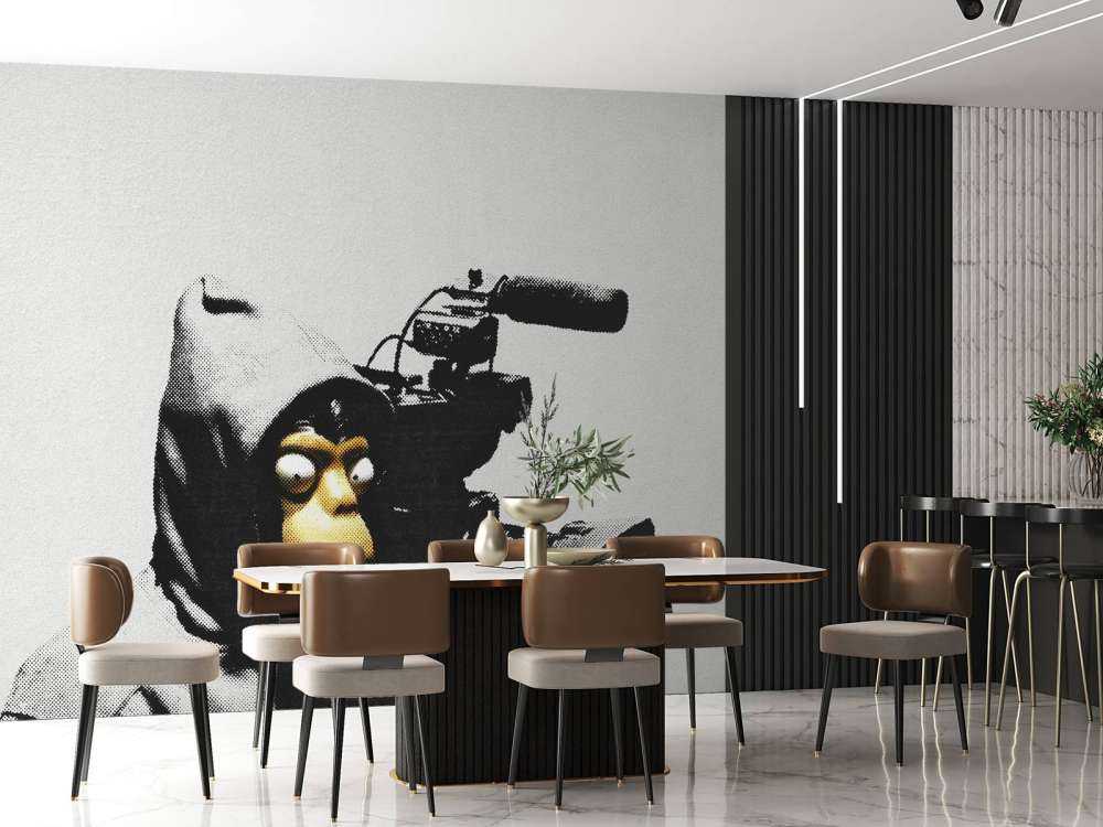 Banksy - ETTGS monkey, concrete