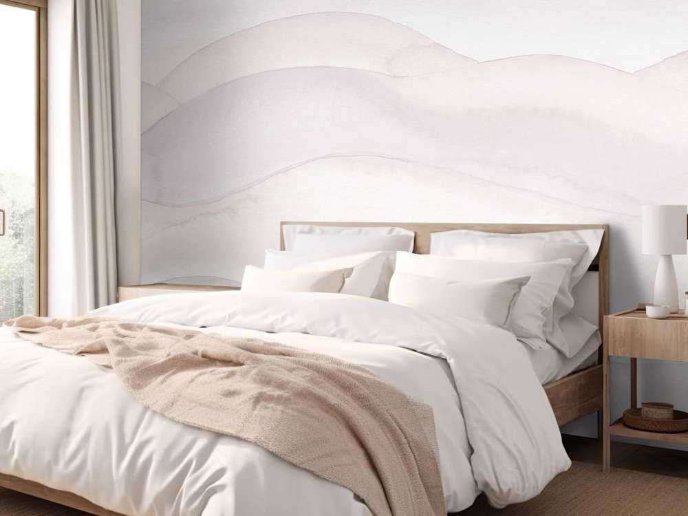 Abstrakcyjny falisty gradient - pudrowy róż