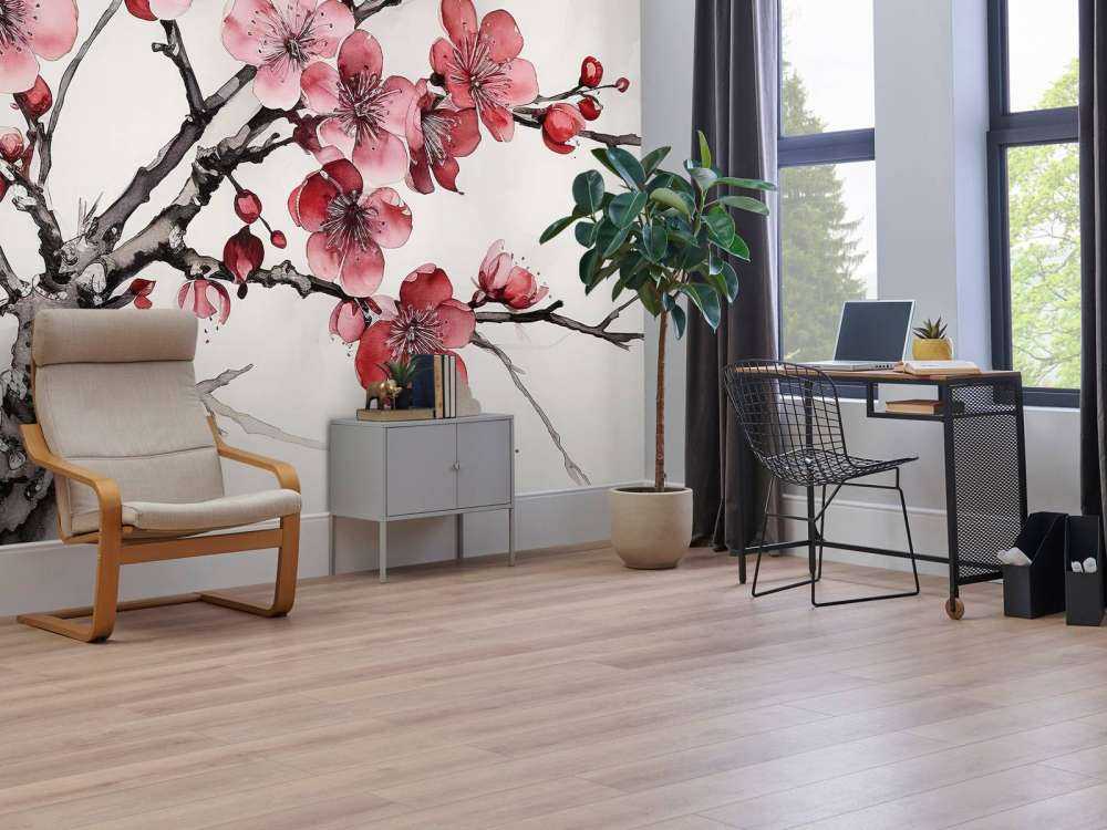 Gałązki kwitnącej wiśni #6