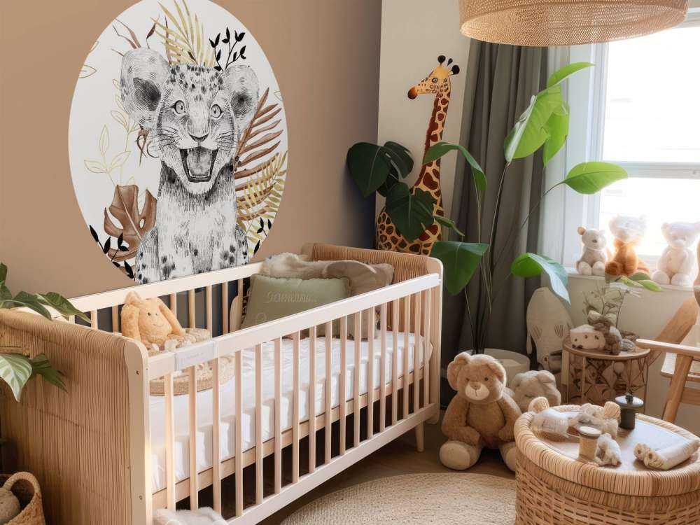 Brązowe i złote lwiątko