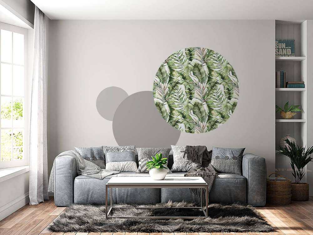 Wzór zielonych liści palmy