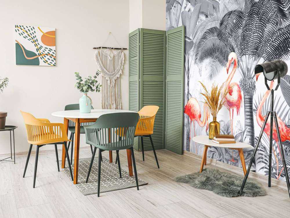 Dżungla z flamingami