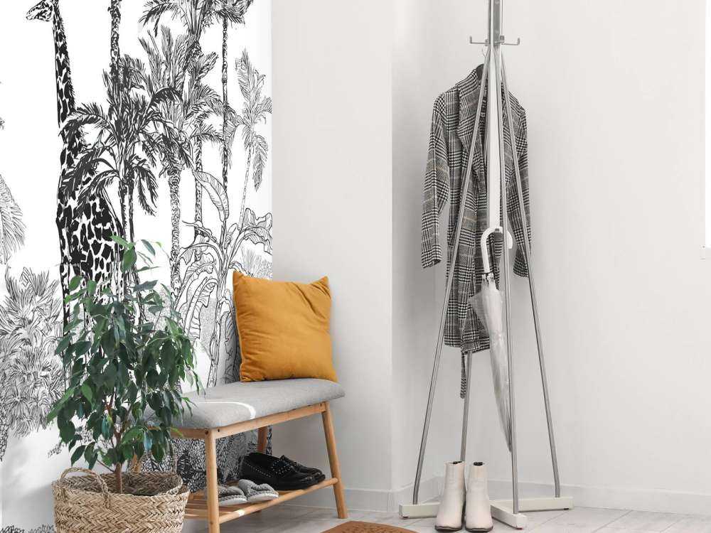 Naszkicowane zwierzęta w dżungli