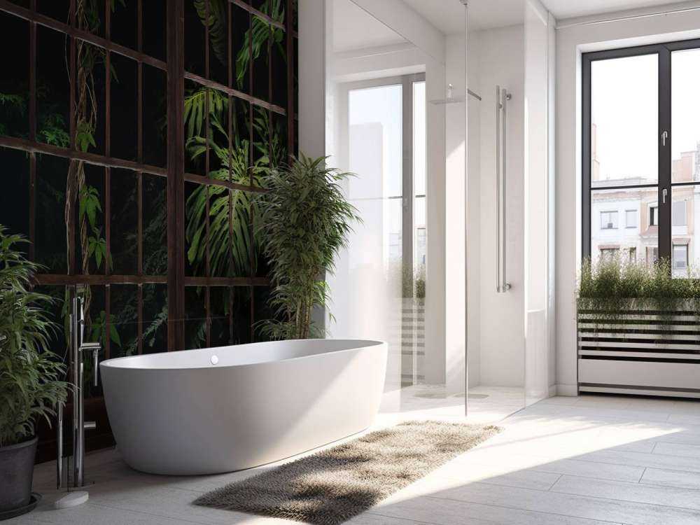 Rośliny botaniczne za oknami