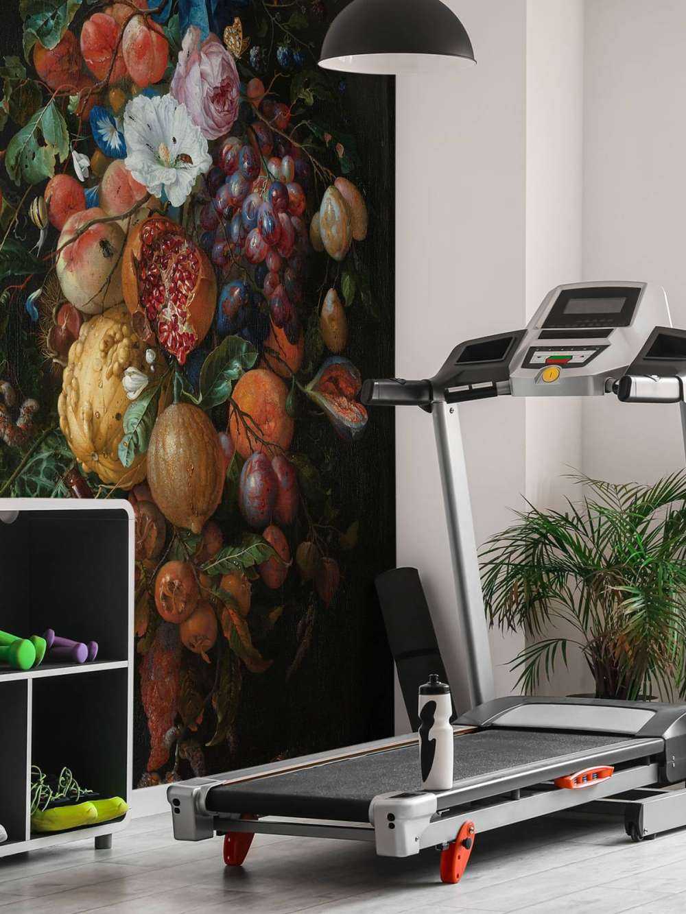 Feston z owoców i kwiatów