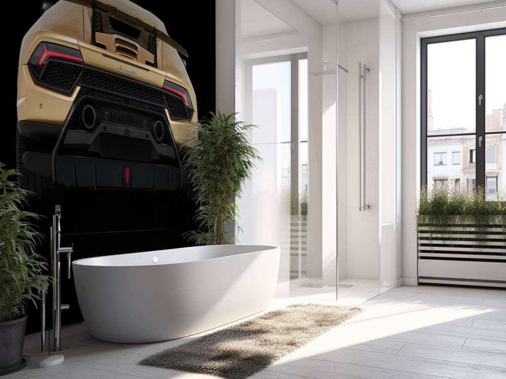 Lamborghini Huracán - Tył, czarny