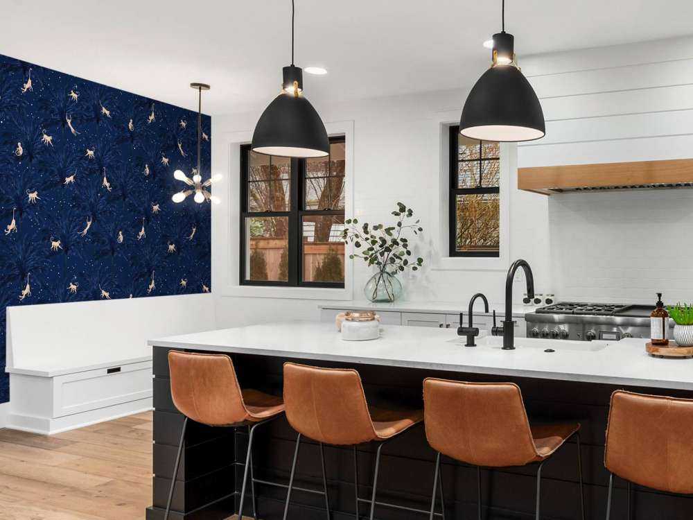 Tropikalne małpy - niebieski