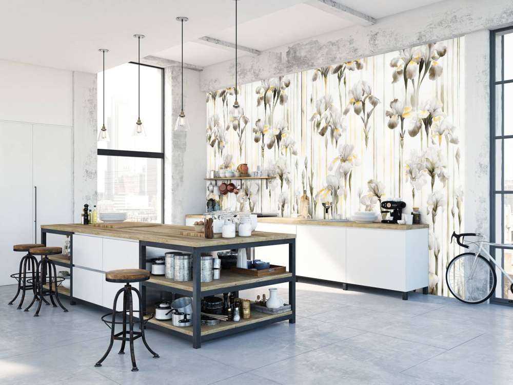 Irysy i paski bezszwowe sepia