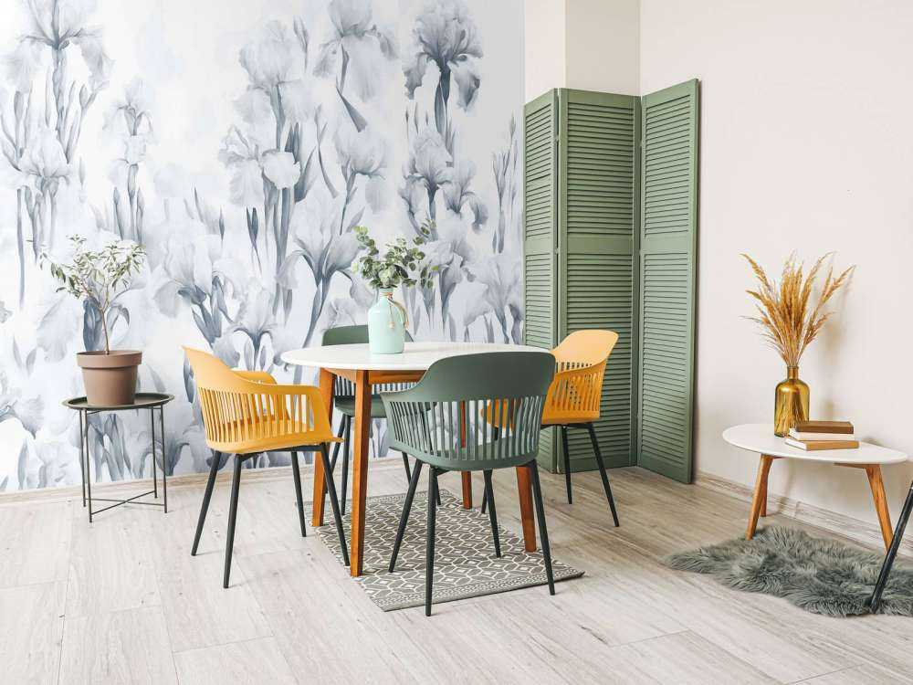 Irysy Tańczą Bezszwowo Chłodny Niebieski