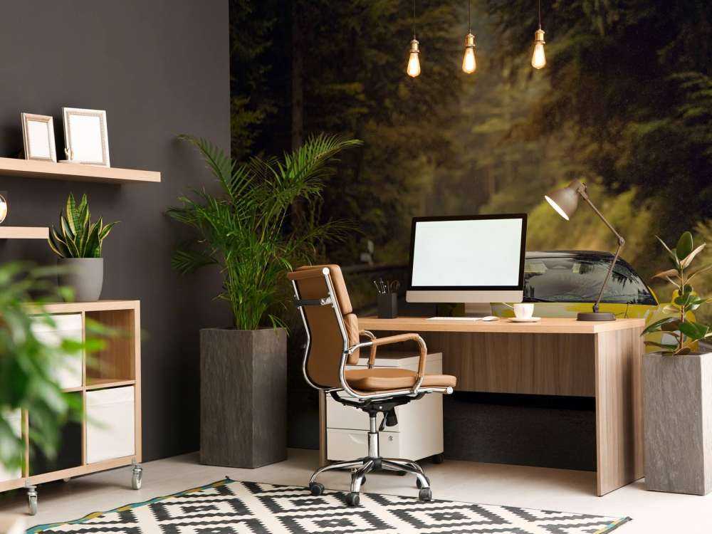 Maserati w zielonym lesie