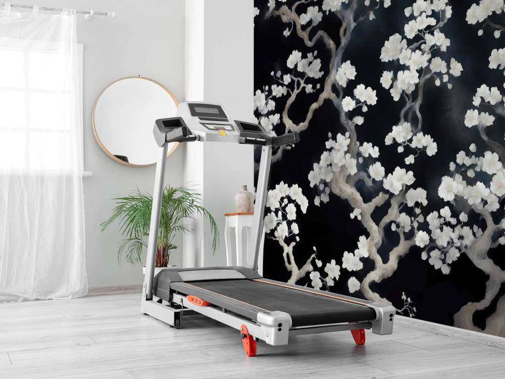 Cudowny kwitnący las - czarny