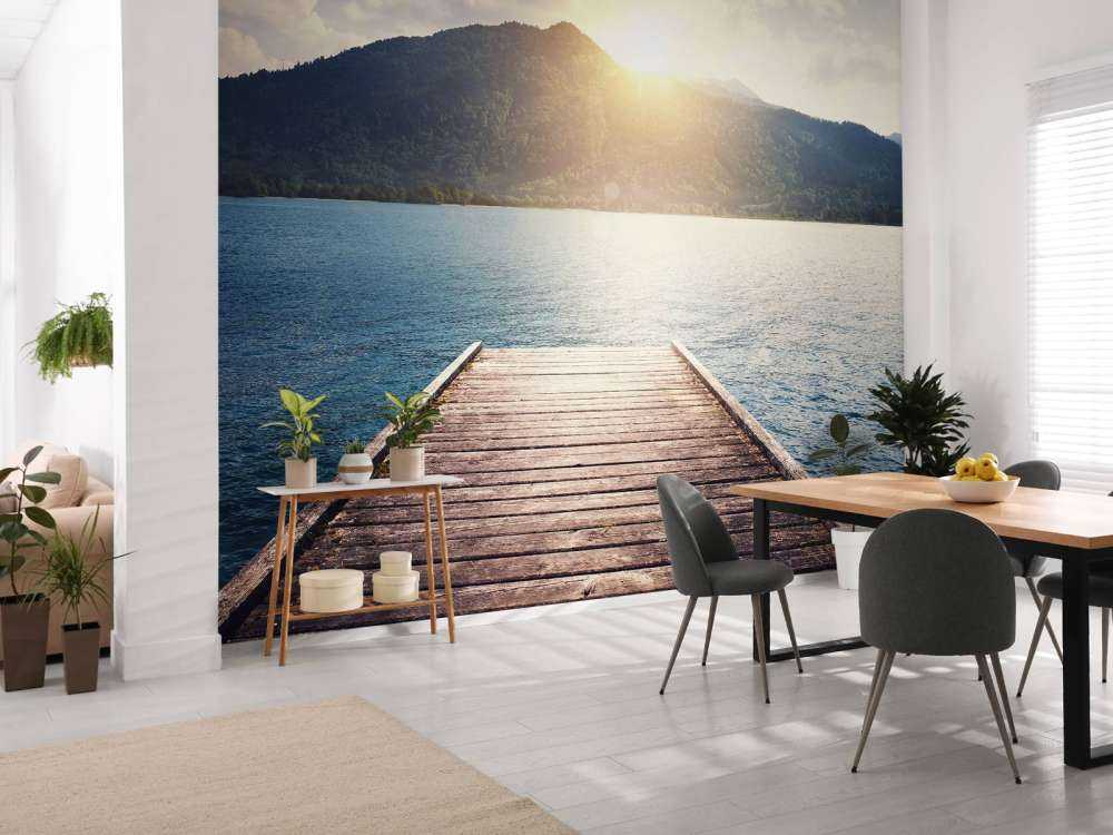 Rusztowanie do jeziora