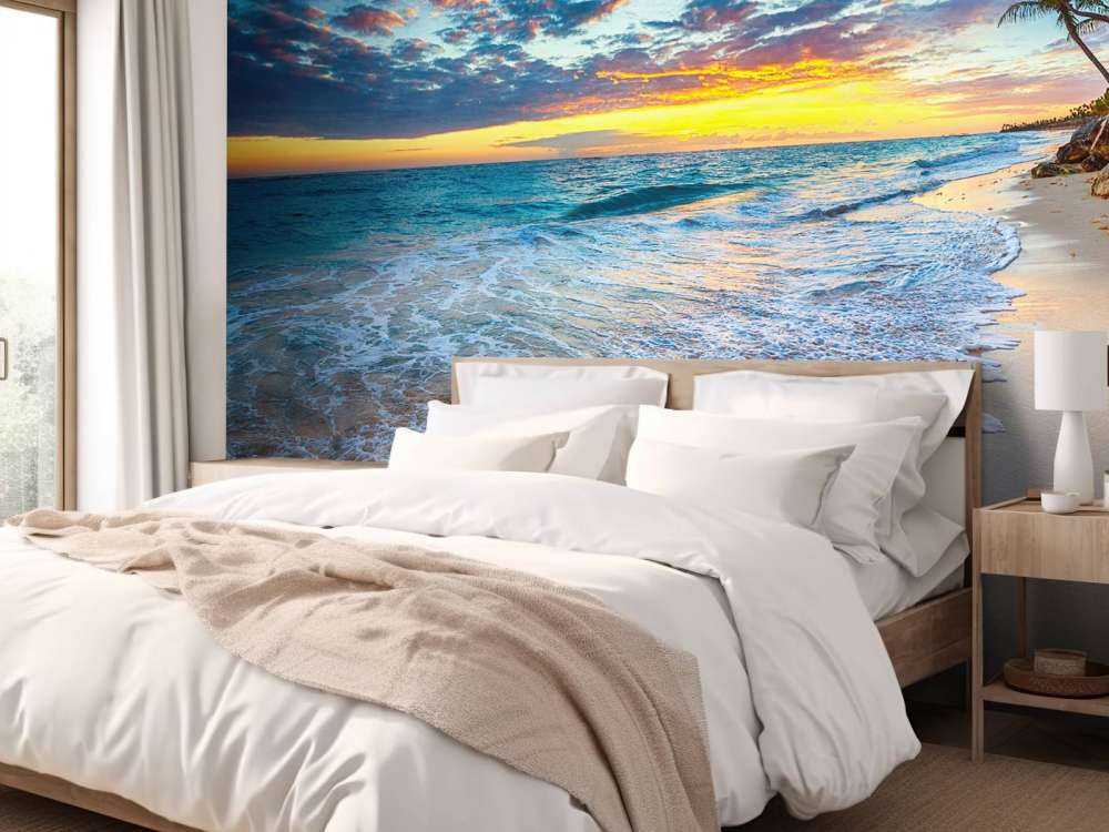 Wschód słońca na plaży