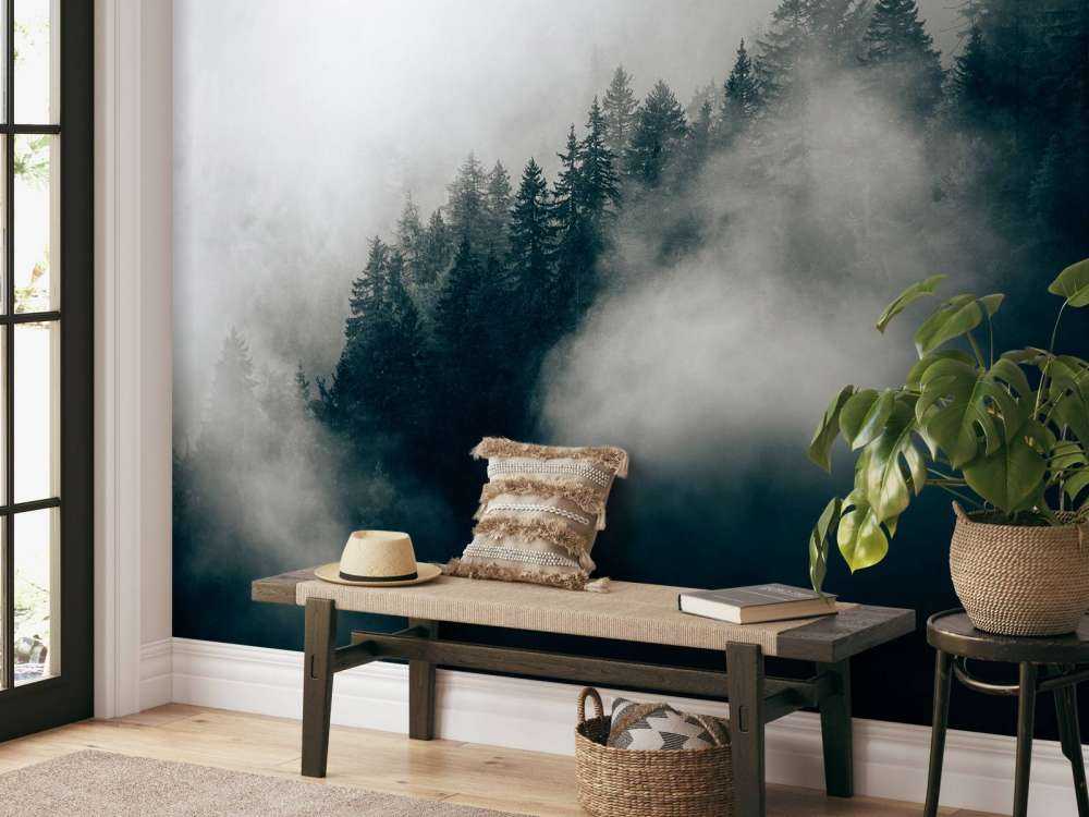 Mglisty alpejski poranek