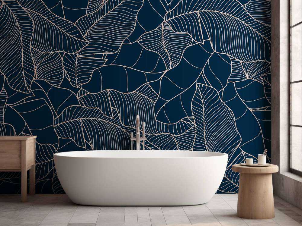 Niebieskie liście bananowca