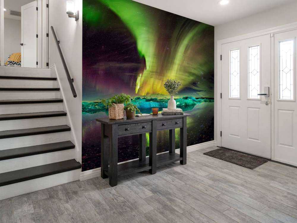 Zorze polarne w Jökulsárlón