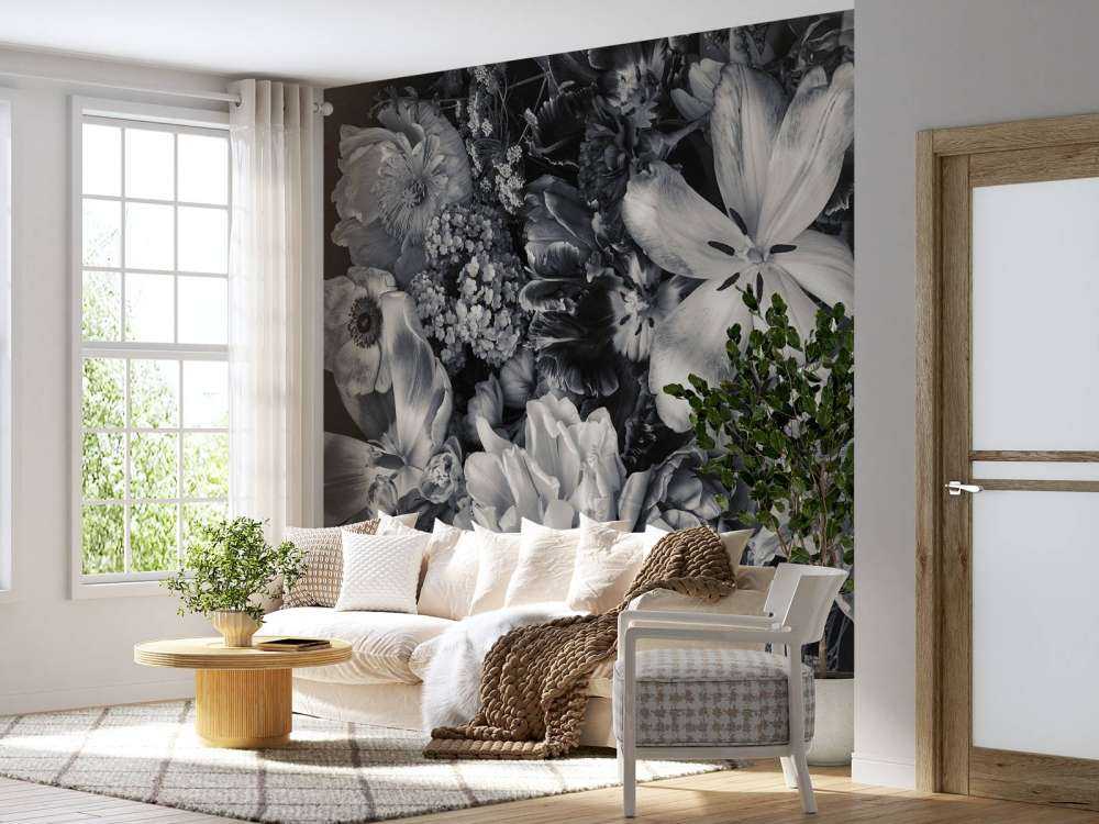 Bukiet różnych kwiatów