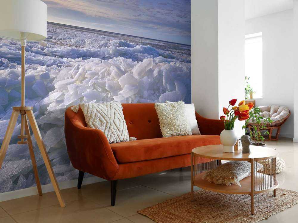 Kruszący się lód na Ijsselmeer