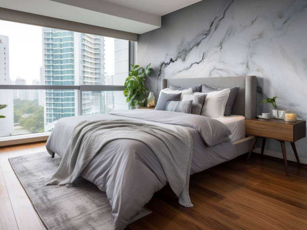 Biały, kręcony marmur