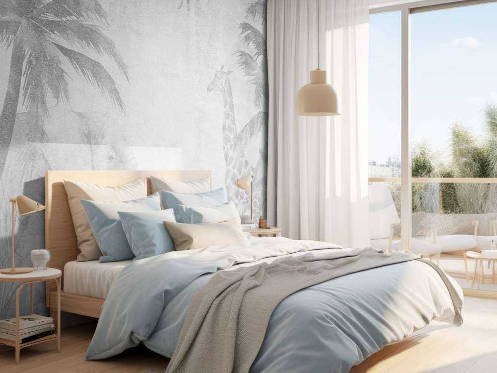 Wesołe zwierzęta z dżungli na betonie