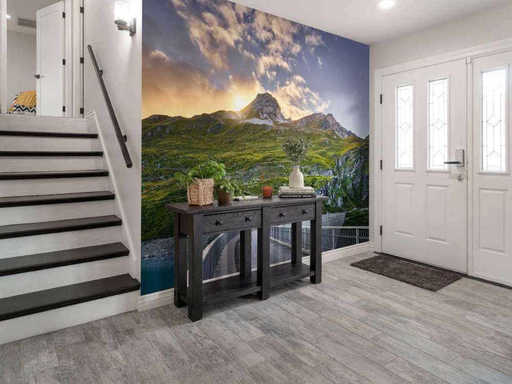 Zachód słońca nad zbiornikiem wodnym