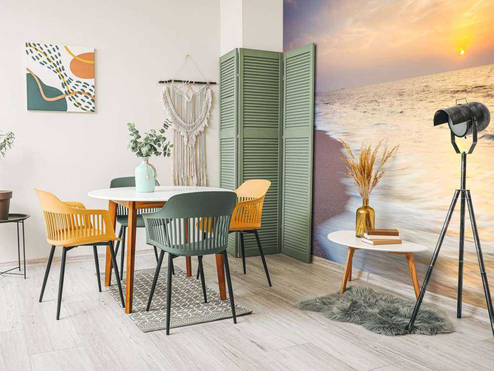 Evening view of beautiful beach in Israel