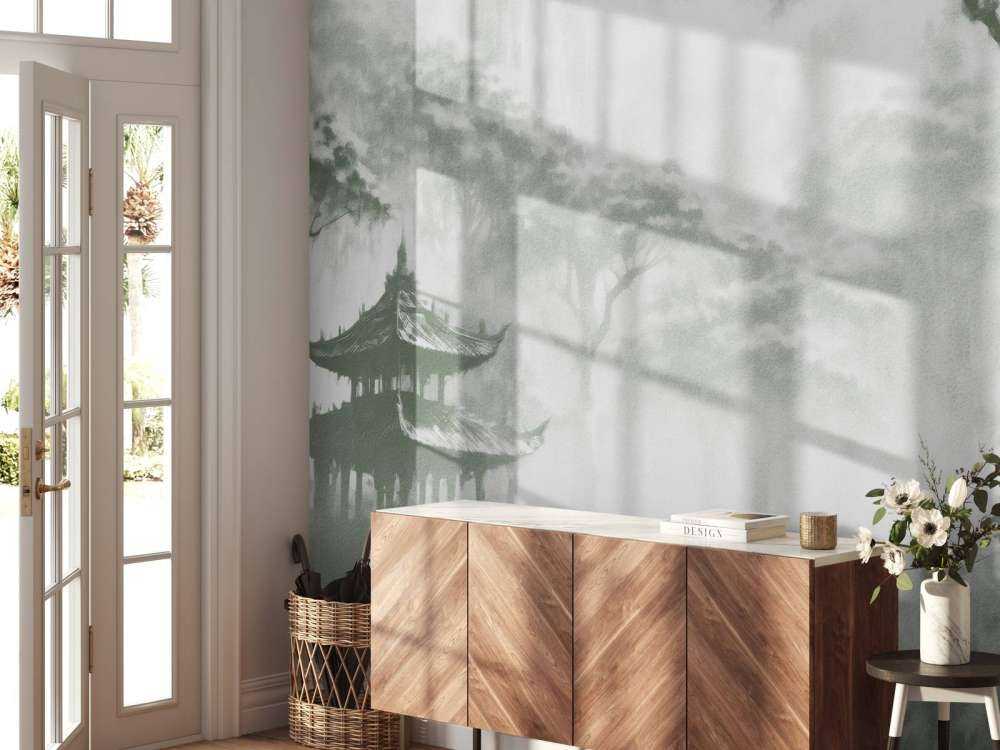 Mglisty Pawilon Orientalny, zielony