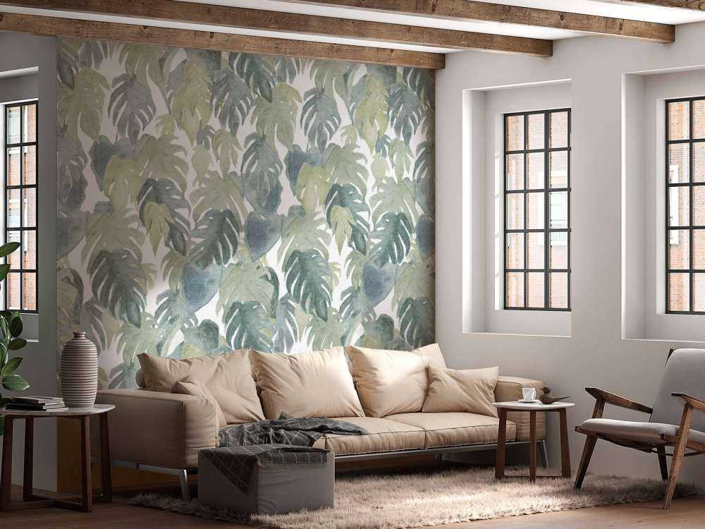 Tropikalne palmy akwarelowe