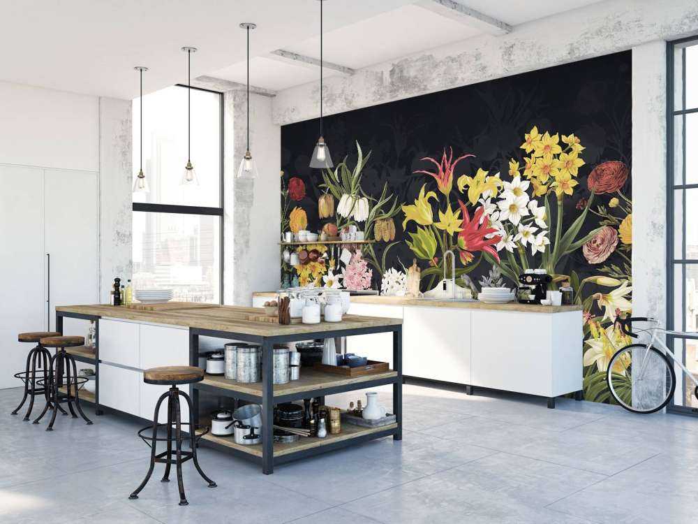 Kwiaty Wiosenne - Srebrny Szron Szary