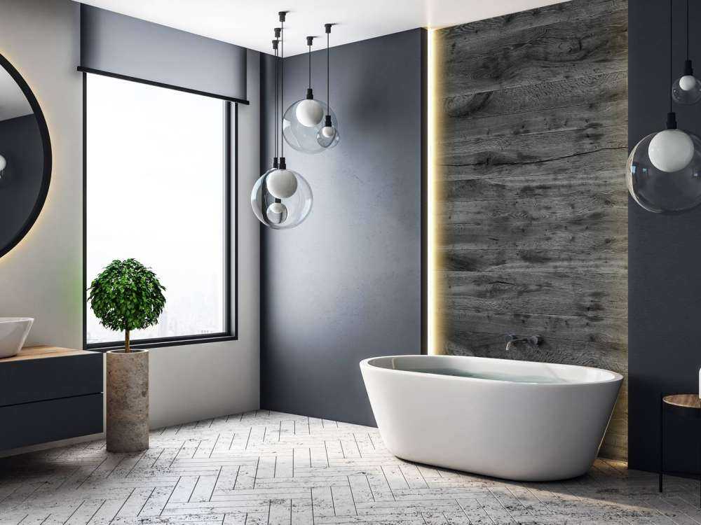 Deski z szarego drewna